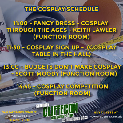 Halloween Guest Announcement – Cosplay schedule